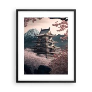 Poster in cornice nera - Il Paese dei ciliegi in fiore - 40x50 cm