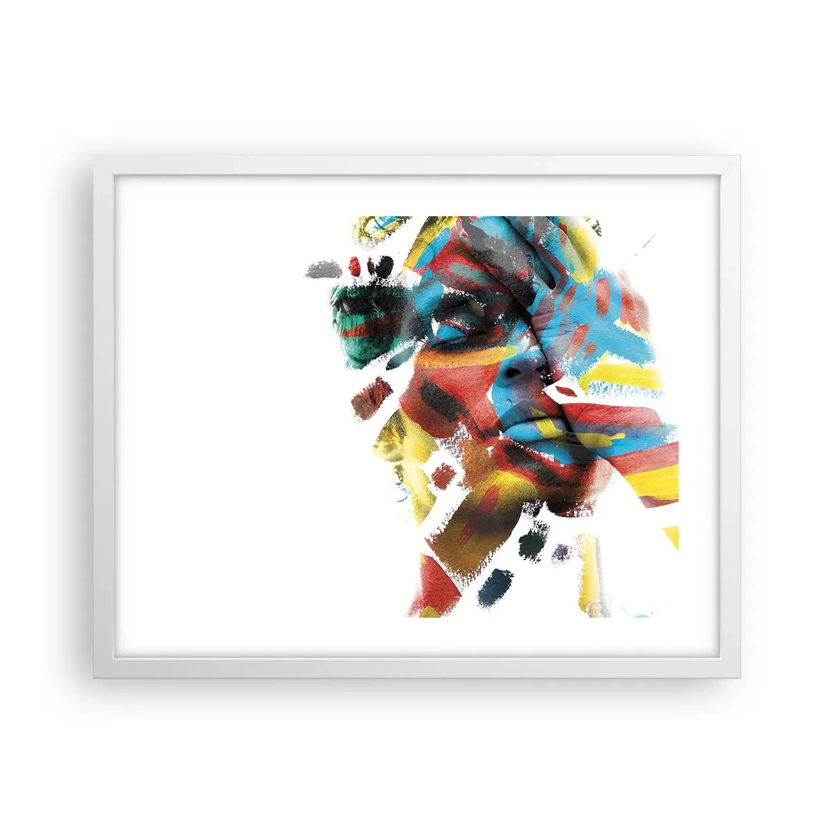 Poster in cornice bianca - Personalità colorata - 50x40 cm