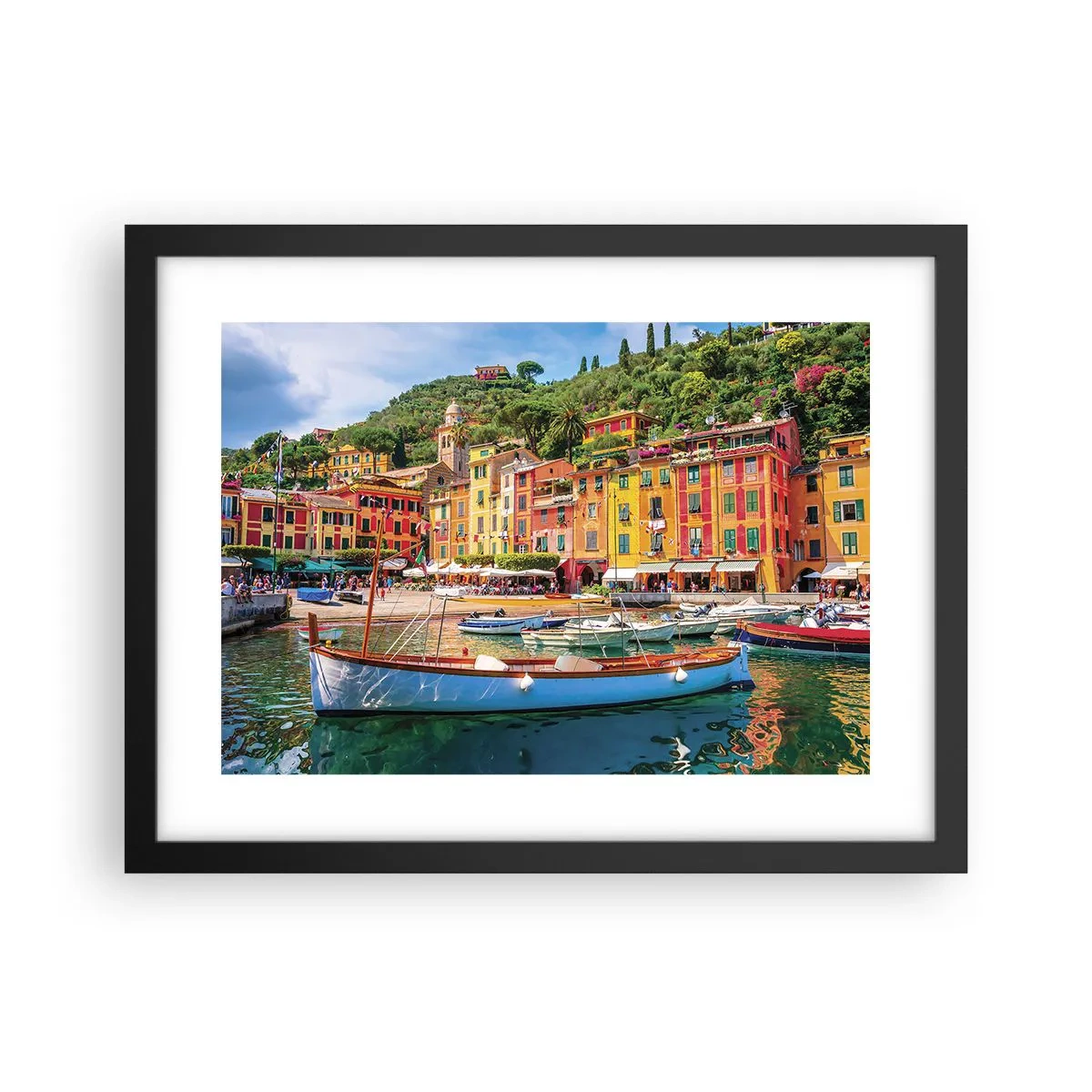 Poster in cornice nera - Mattino italiano - 40x30 cm