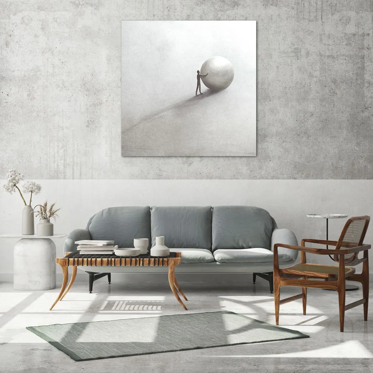 Quadro su vetro - Il gioco della vita - 40x40 cm