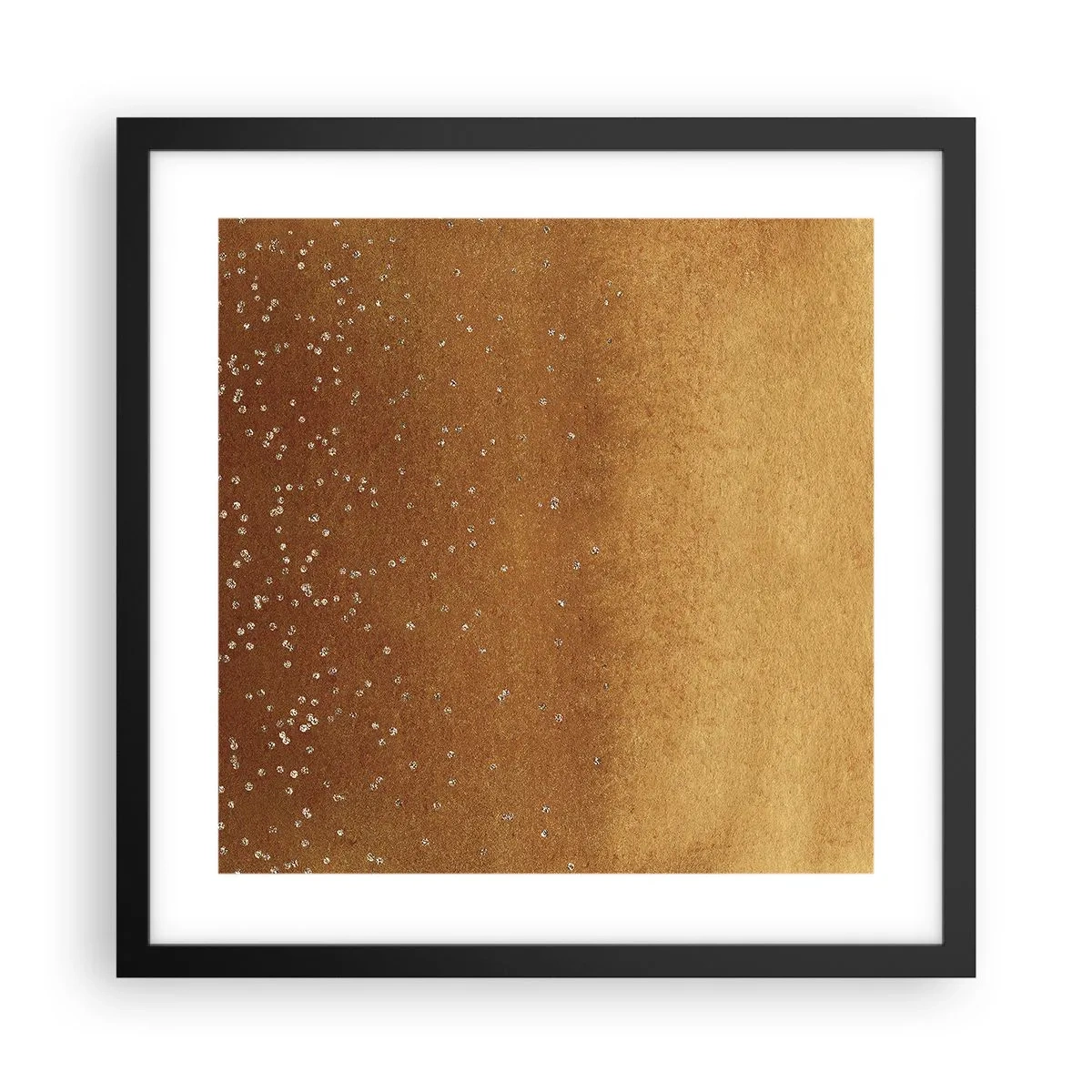 Poster in cornice nera - La nascita della luce - 40x40 cm