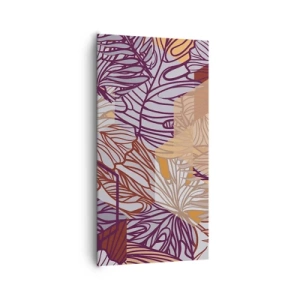 Quadro su tela - Stampe su Tela - Legame impossibile di geometria e natura - 65x120 cm