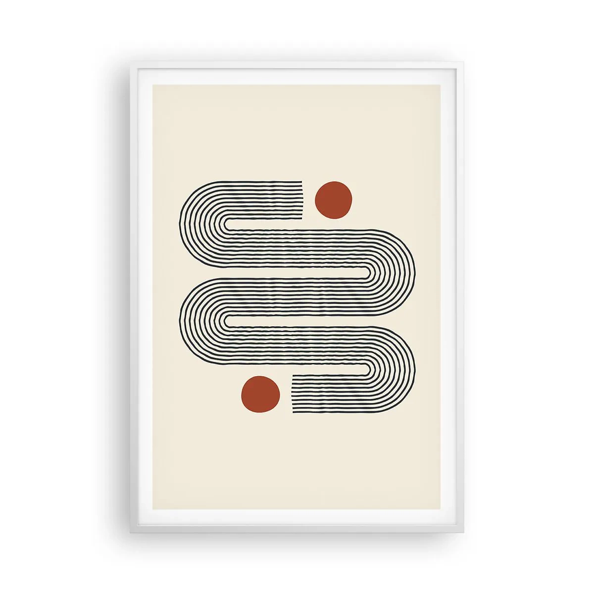 Poster in cornice bianca - Dall'inizio alla fine - 70x100 cm