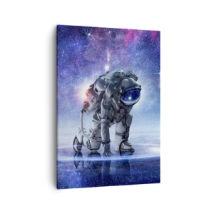Quadro su tela - Stampe su Tela - Astronauta in un paesaggio galattico - 50x70cm - Il cielo stellato sopra di me - Decorazione murale moderna per soggiorno e camera da letto ARTTOR