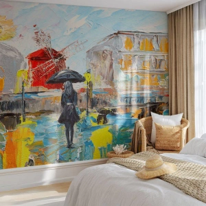 Fotomurali Premium Sand - Leggende di Parigi - Donna, Parigi, Città - 250x175 cm