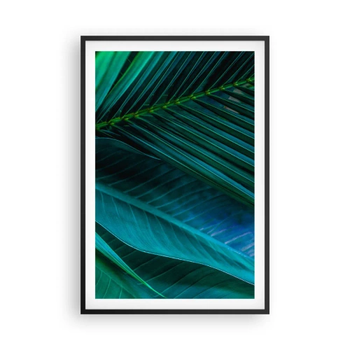 Poster in cornice nera - Anatomia del verde - 61x91 cm