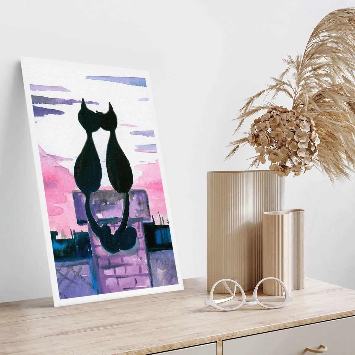 Poster - Appuntamento sotto la luna - 40x50 cm