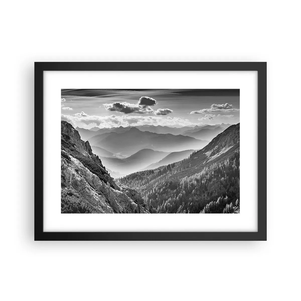 Poster in cornice nera - Fino all'orizzonte - 40x30 cm