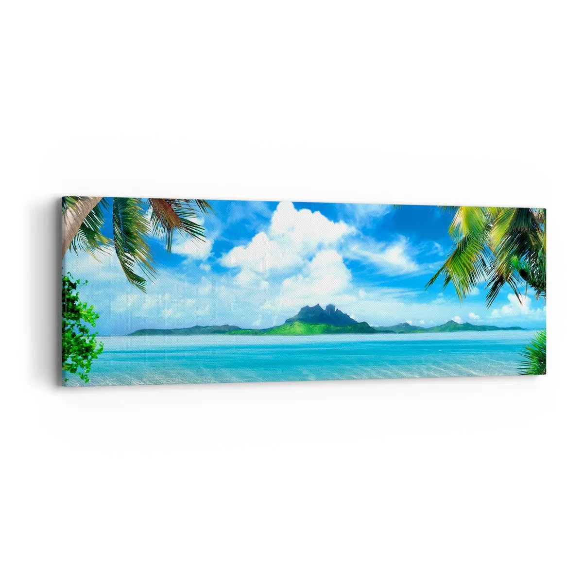 Quadro su tela - Stampe su Tela - L'azzurro dei tropici - 90x30 cm