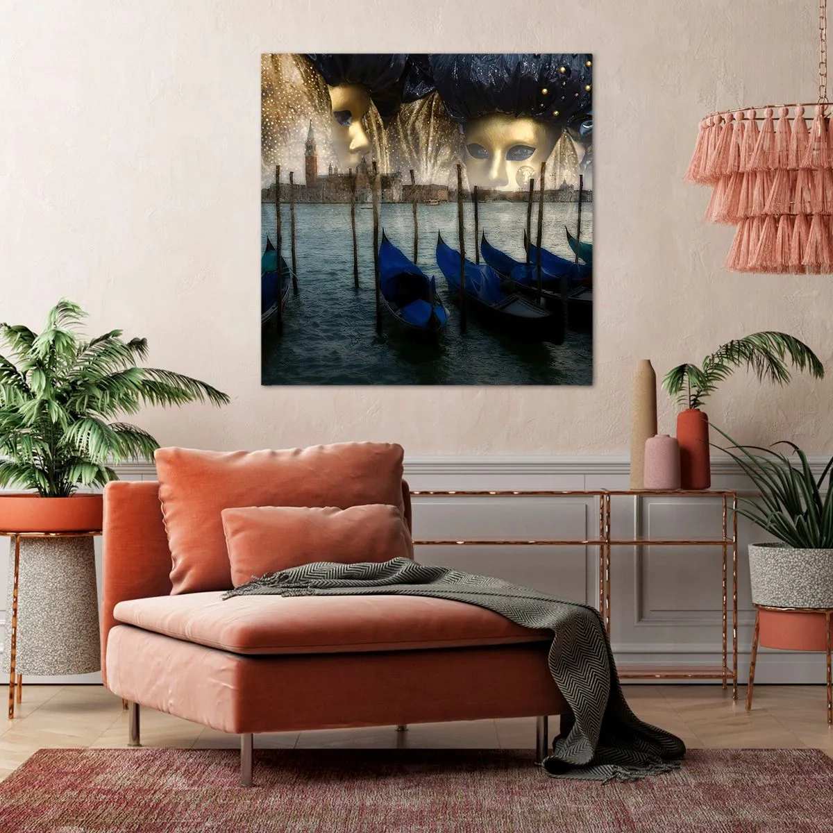 Quadro su tela - Stampe su Tela - È ora di iniziare il carnevale - 50x50 cm