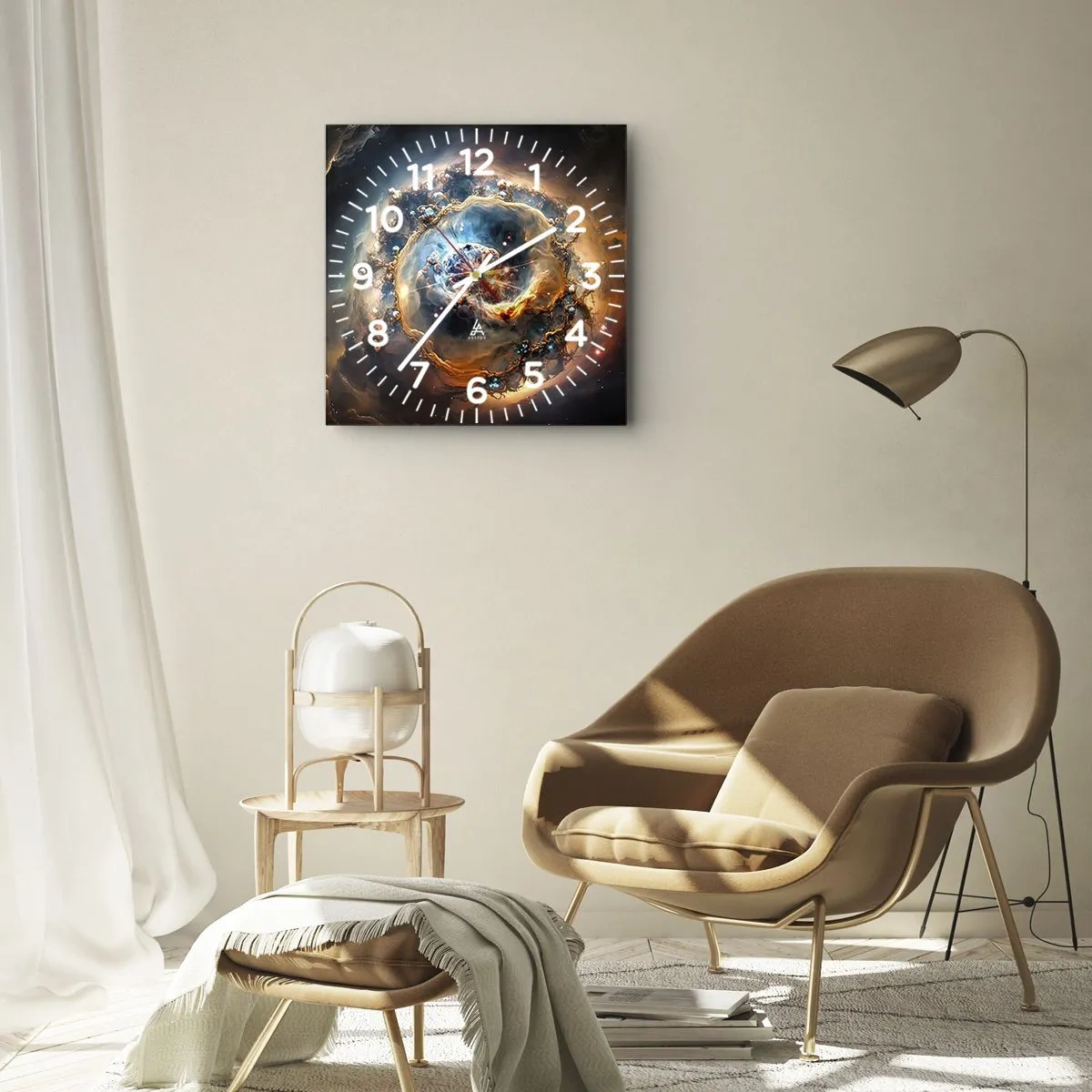 Orologio da parete - Orologio in Vetro - L'inizio - 30x30 cm