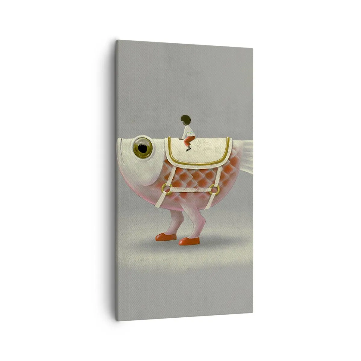 Quadro su tela - Stampe su Tela - Il cavaliere del pesce - 55x100 cm