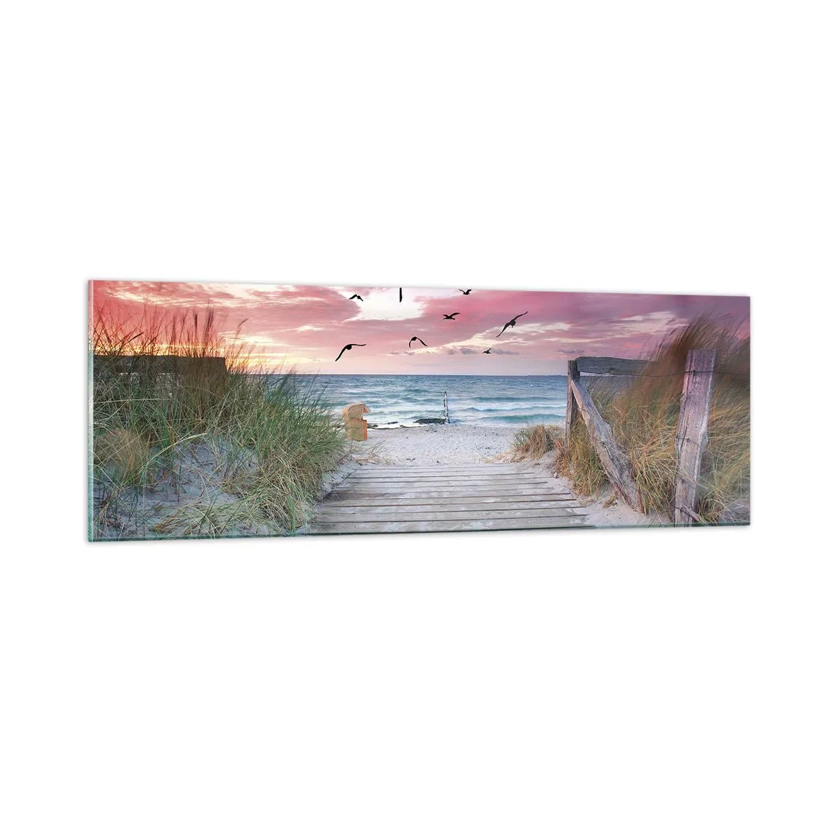 Quadro su vetro - Impressioni baltiche - 90x30 cm