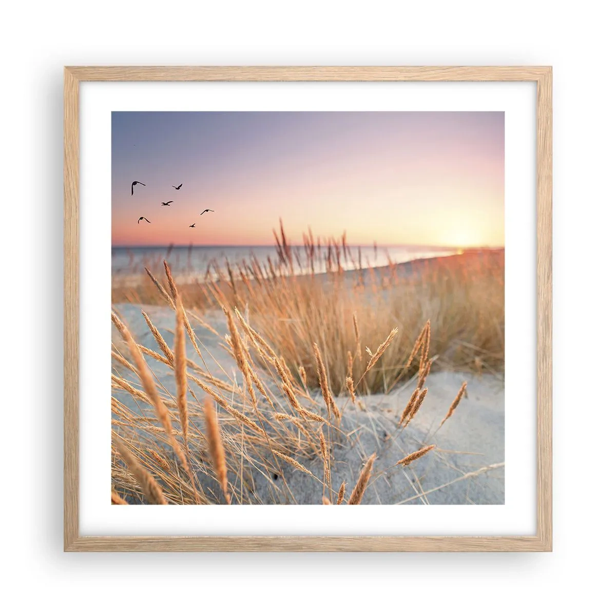 Poster in cornice rovere chiaro - Ninna nanna baltica - 50x50 cm