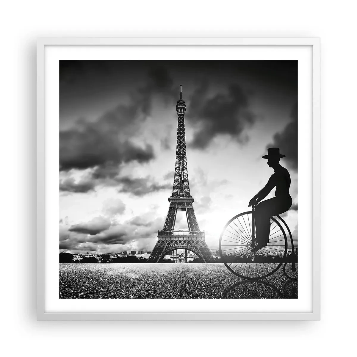 Poster in cornice bianca - Nostalgia della Belle Epoque - 60x60 cm