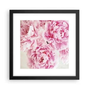 Poster in cornice nera - Nel fasto rosa - 30x30 cm
