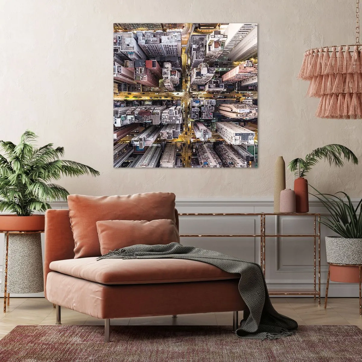 Quadro su tela - Stampe su Tela - Saluti da Hong Kong - 30x30 cm