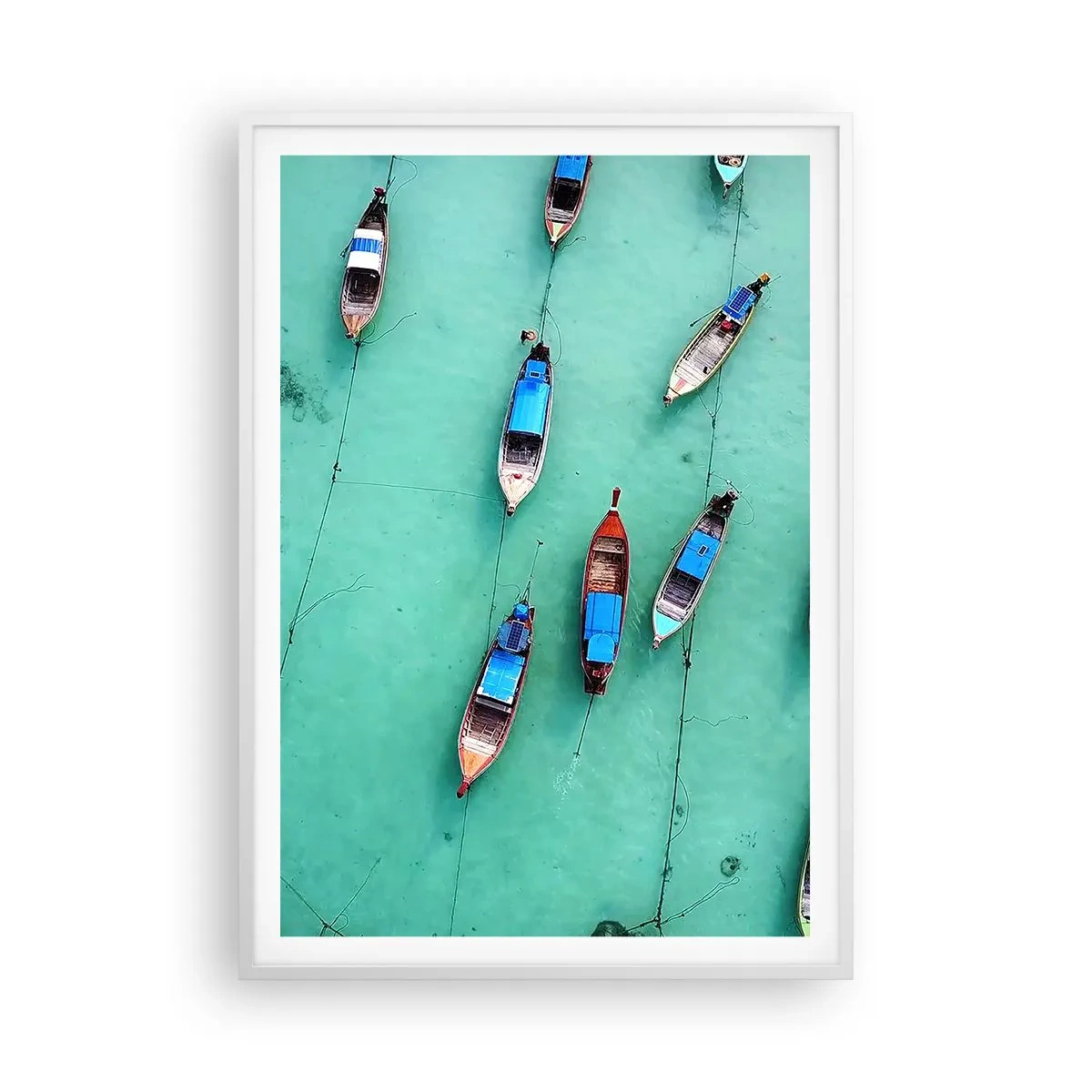 Poster in cornice bianca - In gioiosa attesa - 70x100 cm