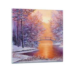 Quadro su vetro - Incontriamoci qui - 50x50 cm