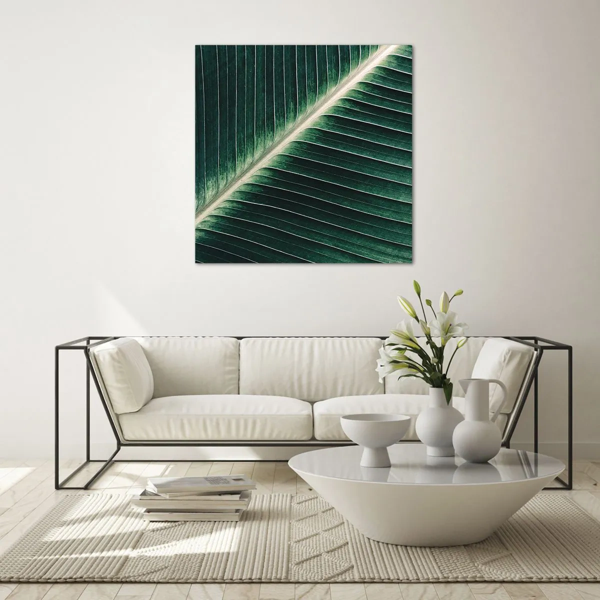 Quadro su vetro - Il ritmo della natura - 50x50 cm