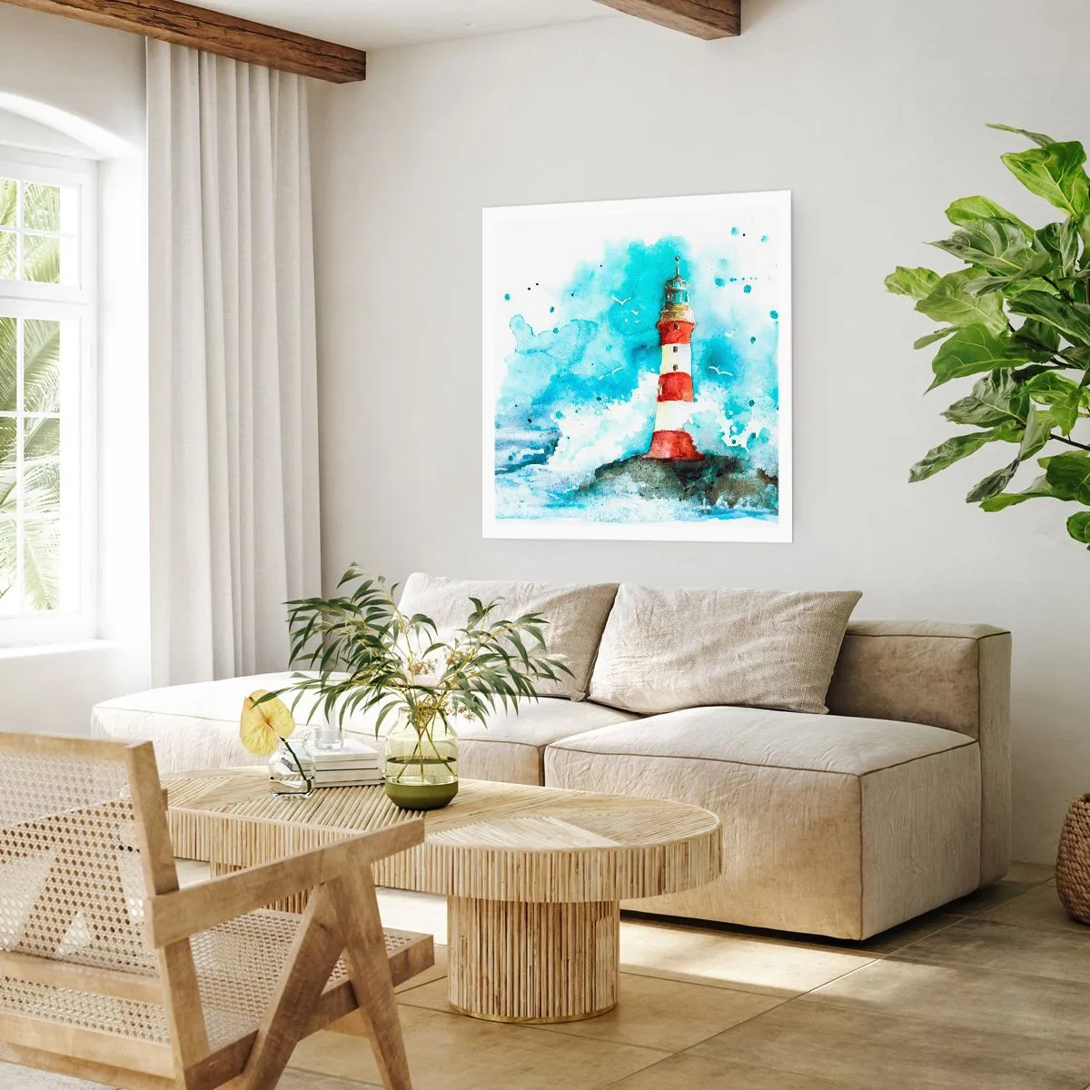 Poster - L'unità dei quattro elementi - 60x60 cm