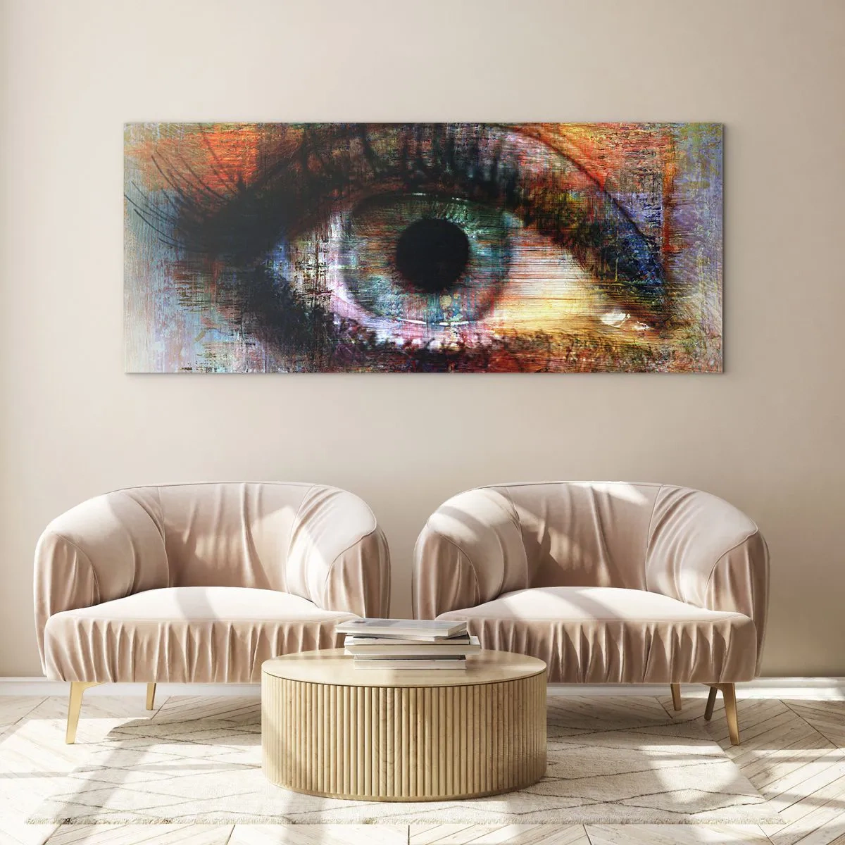 Quadro su vetro - Si può vedere l'anima - 100x40 cm