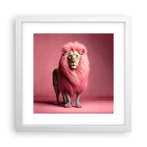 Poster in cornice bianca - E non mette più paura - 30x30 cm