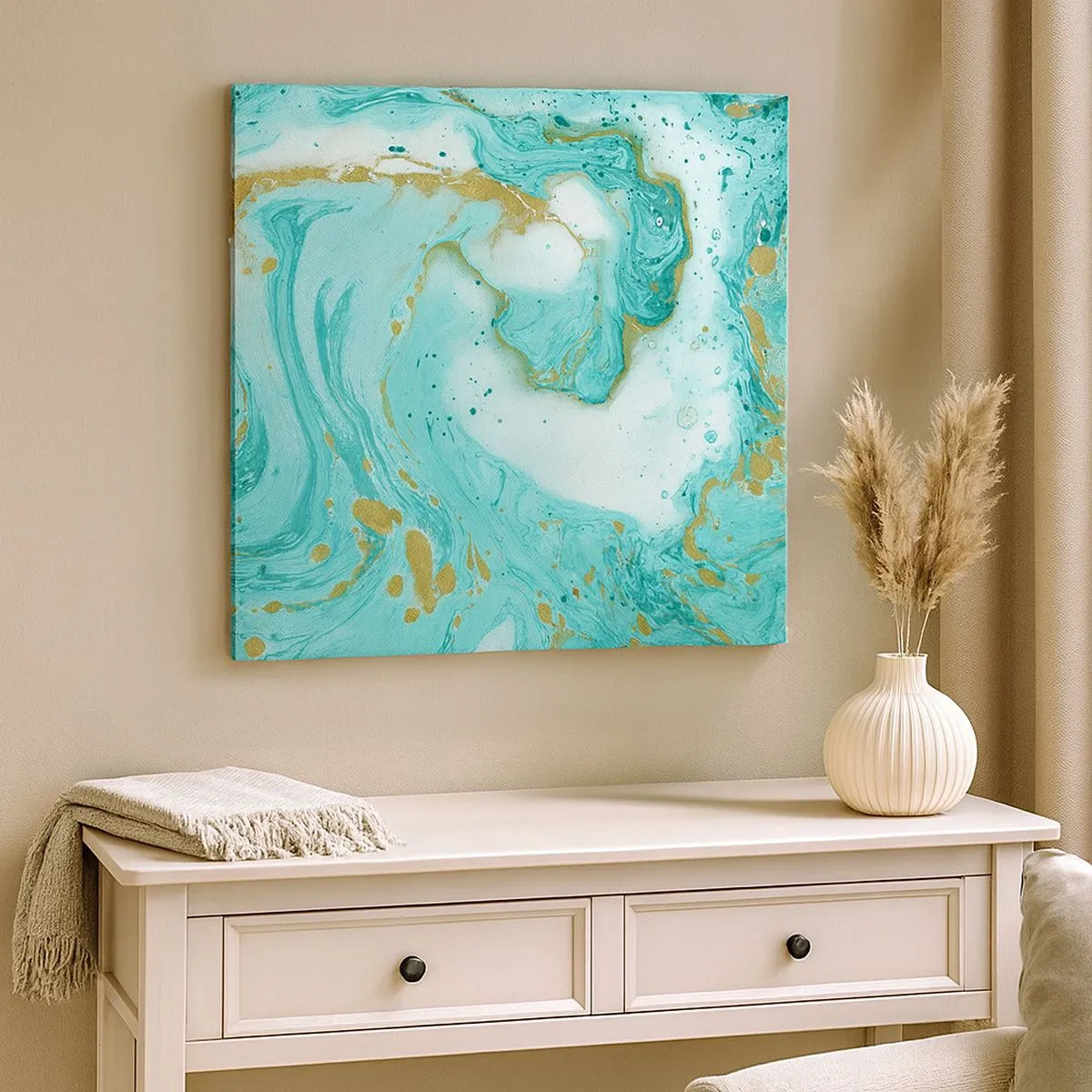 Quadro su tela - Stampe su Tela - La grande onda del periodo Edo - 30x30 cm