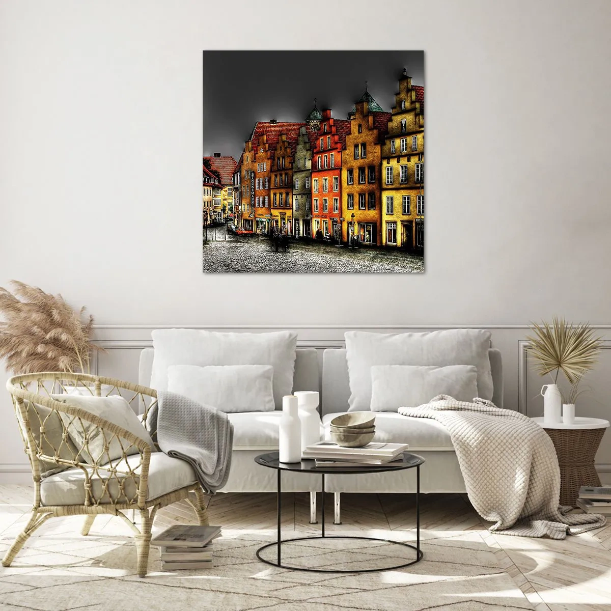 Quadro su vetro - Manca solo la carrozza magica - 50x50 cm