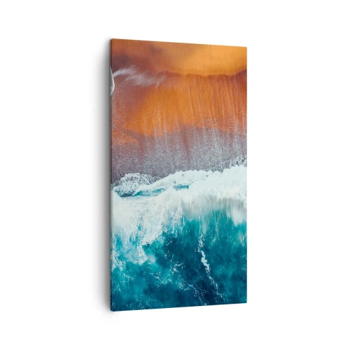 Quadro su tela - Stampe su Tela - Il tocco dell'oceano - 45x80 cm