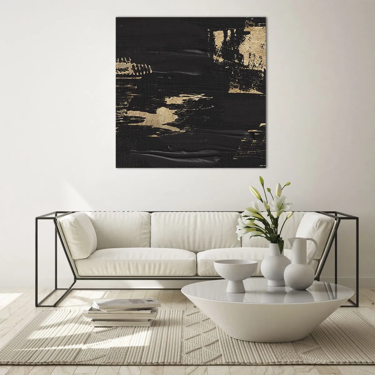 Quadro su vetro - Tracce del contatto - 30x30 cm