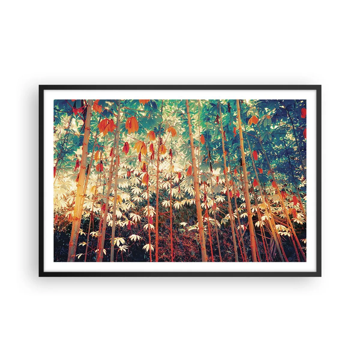 Poster in cornice nera - La vita segreta delle foglie - 91x61 cm