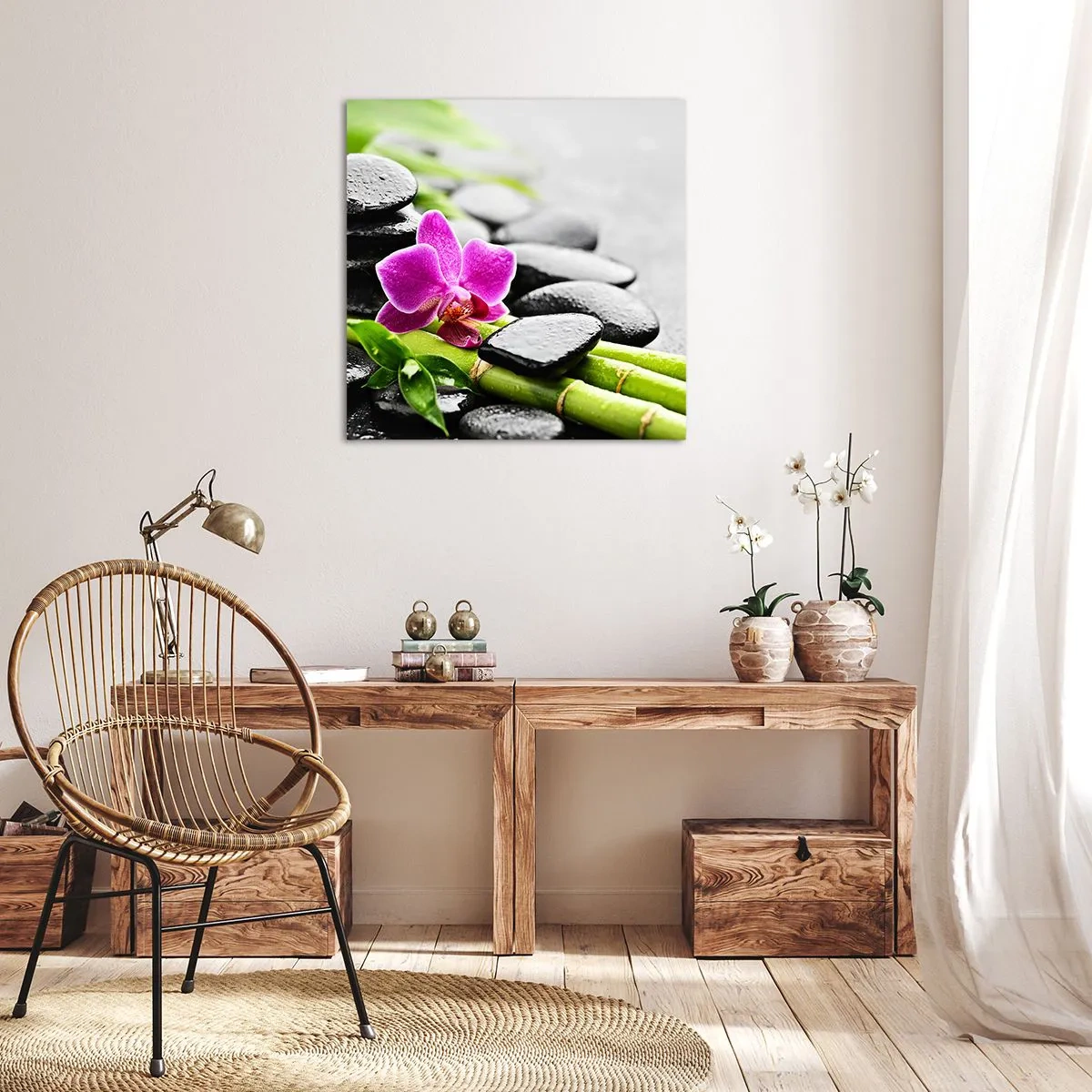 Quadro su tela - Stampe su Tela - Un tranquillo equilibrio - 40x40 cm