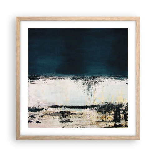 Poster in cornice rovere chiaro - Composizione orizzontale - 50x50 cm