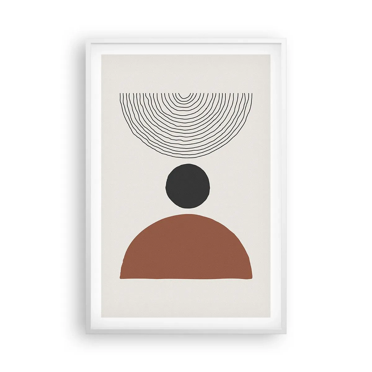 Poster in cornice bianca - Al centro dell'attenzione - 61x91 cm