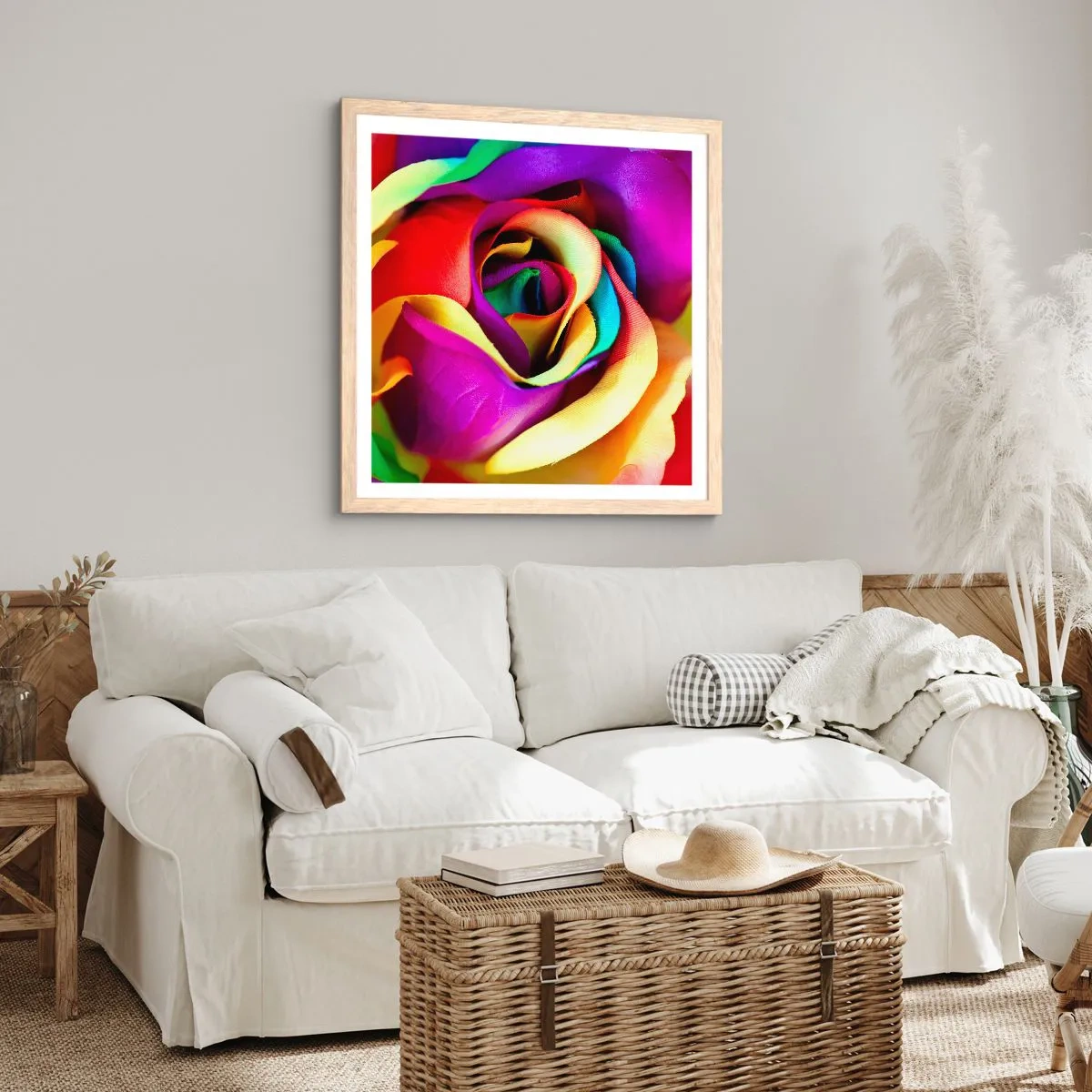 Poster in cornice rovere chiaro - È impossibile - 30x30 cm