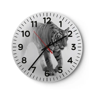 Orologio da parete - Orologio in Vetro - Incantato nella nebbia - 40x40 cm