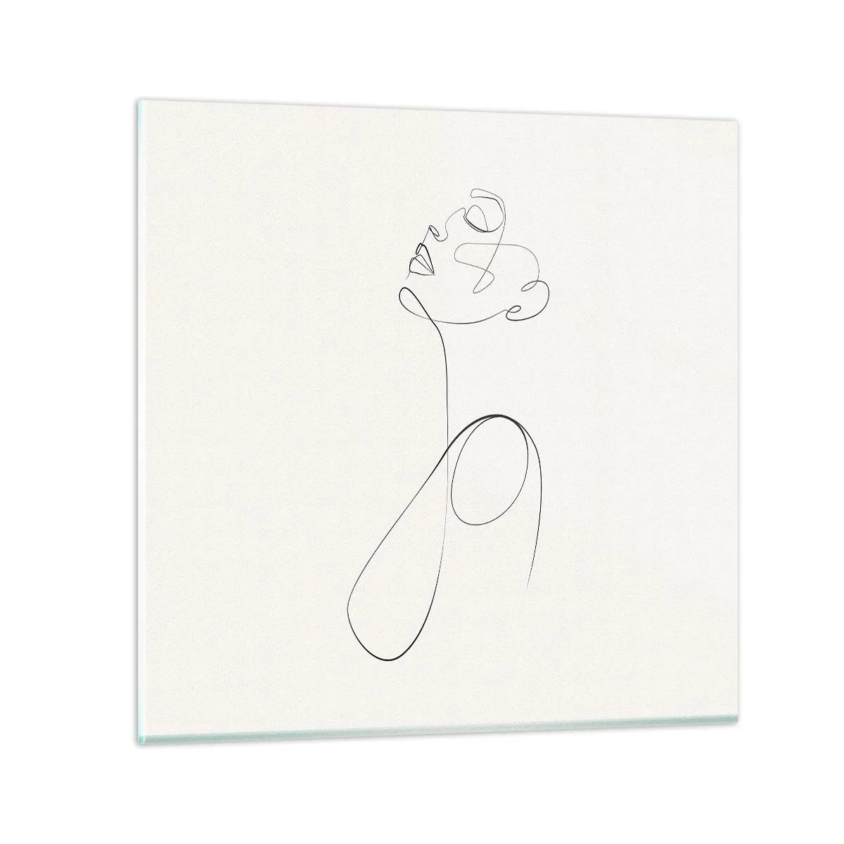 Quadro su vetro - Avvolta nei sogni - 70x70 cm