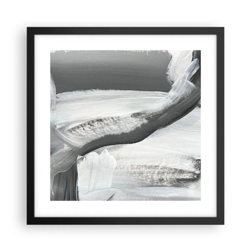 Poster in cornice nera - Movimento deciso - 40x40 cm