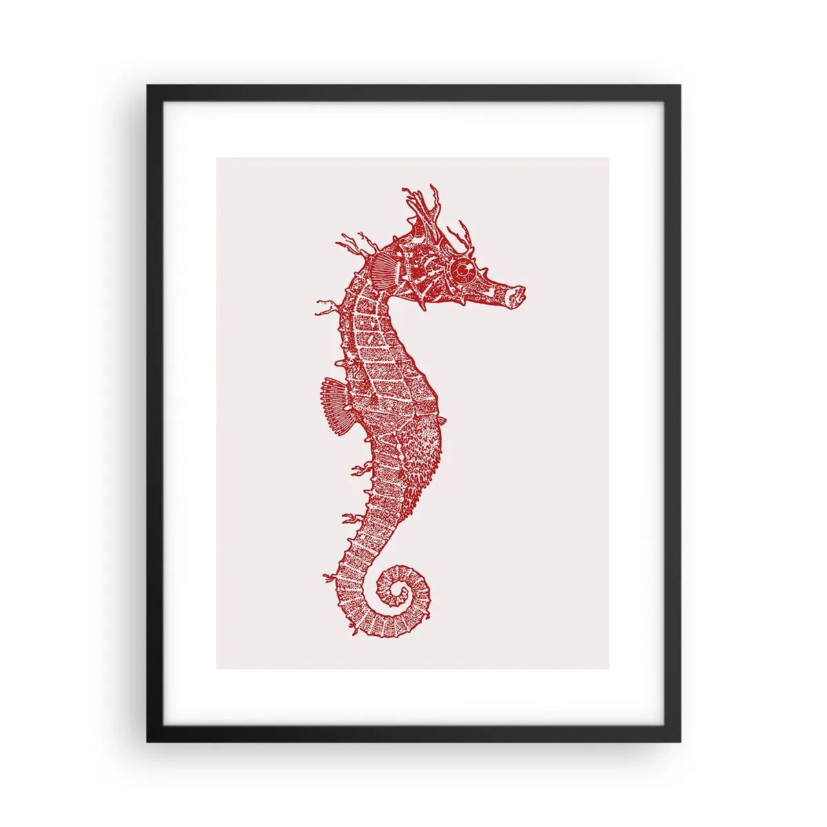 Poster in cornice nera - Creatura raffinata - 40x50 cm