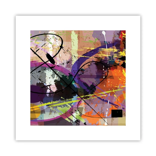 Poster - Per la via diritta o tortuosa - 30x30 cm