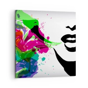 Quadro su tela - Stampe su Tela - Racconto nei colori dell'arcobaleno - 50x50 cm