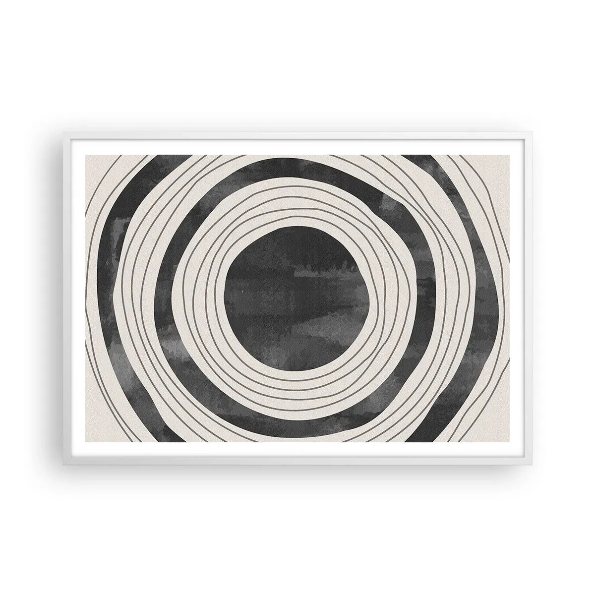 Poster in cornice bianca - Proprio al centro - 100x70 cm