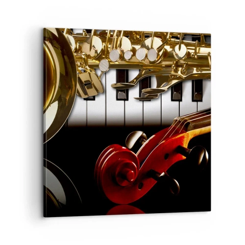 Quadro su tela - Stampe su Tela - Metallo, legno e avorio - 60x60 cm