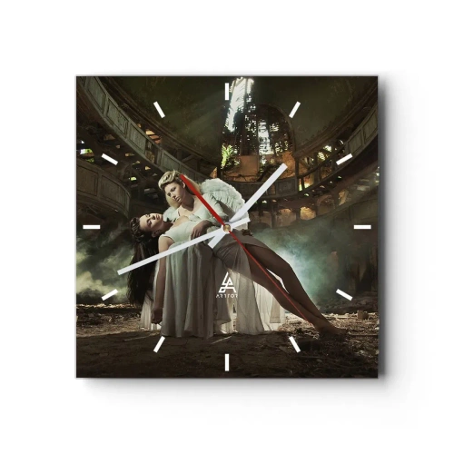 Orologio da parete - Orologio in Vetro - Lo spirito dell'antico teatro - 40x40 cm