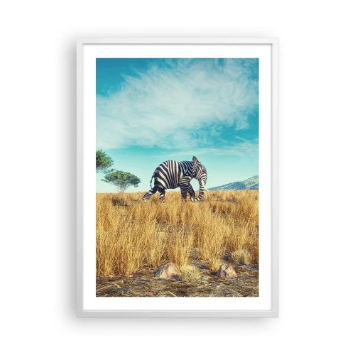Poster in cornice bianca - Il grigio non è più di moda - 50x70 cm