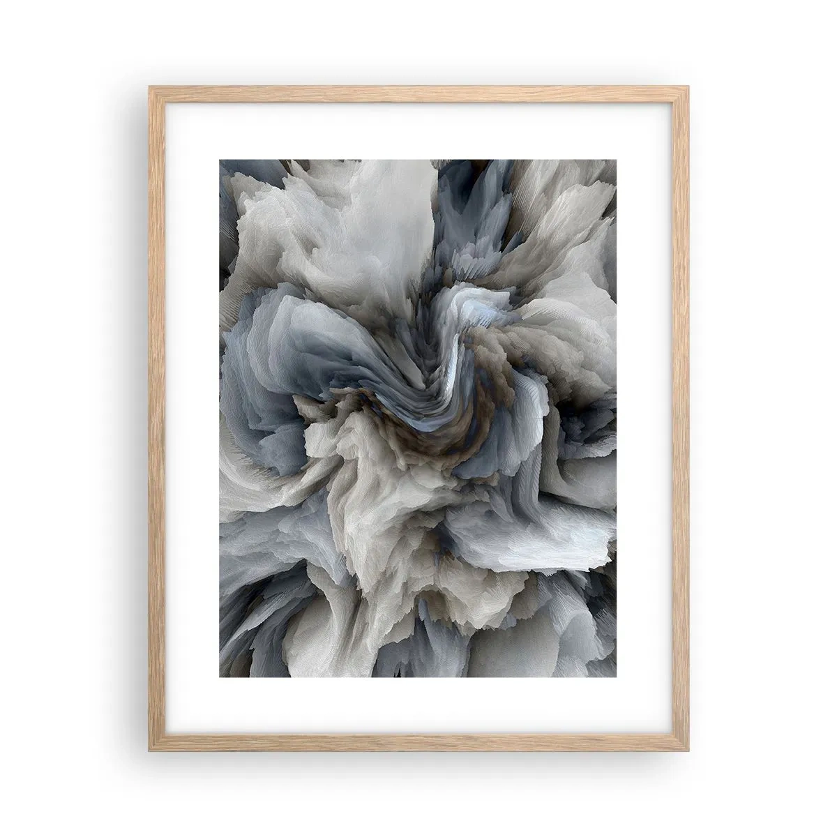 Poster in cornice rovere chiaro - Pietra in fiore - 40x50 cm