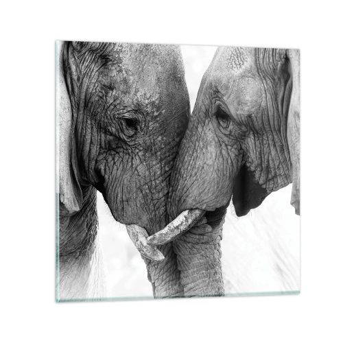 Quadro su vetro - Dichiarazione sincera - 40x40 cm