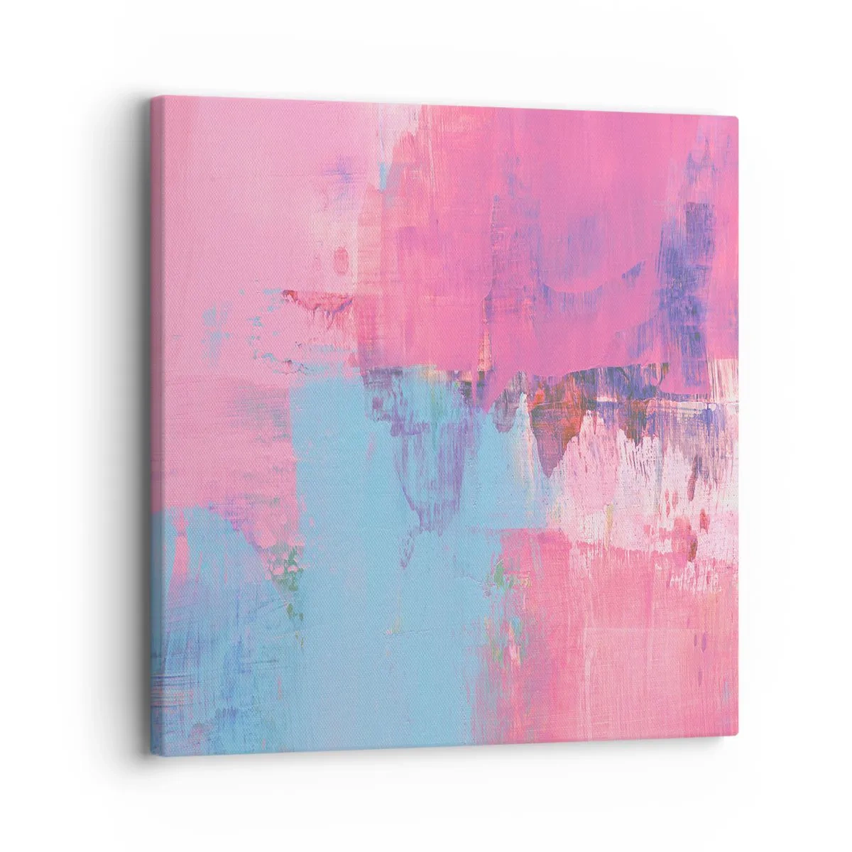 Quadro su tela - Stampe su Tela - Rosa, blu e un pizzico di luce - 30x30 cm