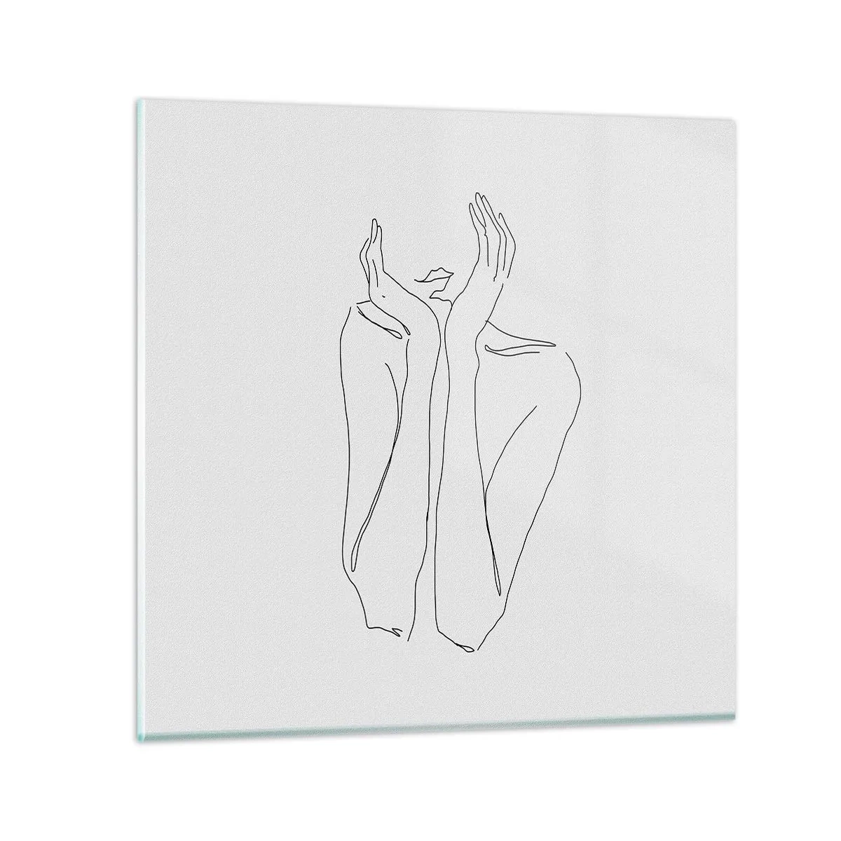 Quadro su vetro - Quello che sognano le ragazze - 30x30 cm